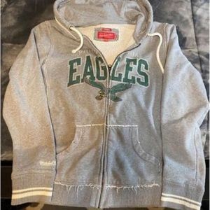 Philadelphia Eagles Mitchell & Ness Hoodie Zip Women’s XL